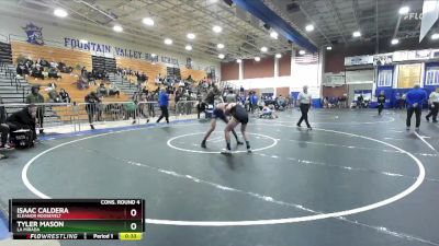 126 lbs Cons. Round 4 - Isaac Caldera, Eleanor Roosevelt vs Tyler Mason, La Mirada