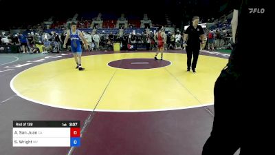 138 lbs Rnd Of 128 - Ares San Juan, CA vs Spencer Wright, WY