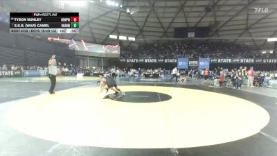 Boys 1B/2B 132 Cons. Round 5 - Tyson Nunley, Newport vs E.K.S. (War) Camel, Okanogan