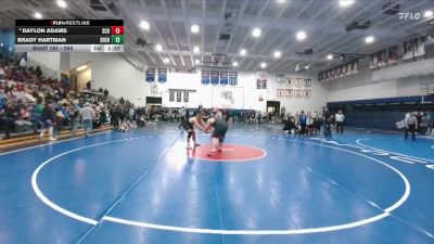 285 lbs Champ. Round 2 - Brady Hartman, Sheridan vs Daylon Adams, Scottsbluff