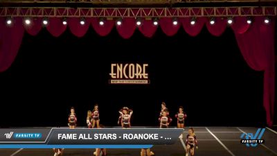 FAME All Stars - Roanoke - Fierce [2022 L4 Junior Day 1] 2022 Encore Concord Showdown DI/DII