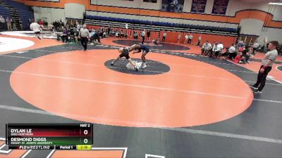 141 lbs Cons. Round 4 - Desmond Diggs, Mount St. Joseph University vs Dylan Le, Ohio Northern