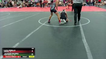 105 lbs Round 3 (10 Team) - Jackson Polifka, Terps Xpress MS vs LUCA PERILLO, RedNose