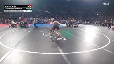 6A Boys 132 lbs Cons. Round 3 - Sadam Hussain Rezai, McDaniel Boys vs Demothi Ryan, North Salem Boys