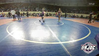 100 lbs Quarterfinal - Raeya Perkins, HURRICANE WRESTLING ACADEMY vs Jadyn Walker, Harrah Little League Wrestling