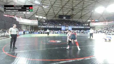 Girls 4A 130 lbs Champ. Round 1 - Isabella Hulitt, Tahoma (Girls) vs Alexandra Walker, Eastlake (Girls)