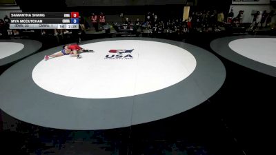 140 lbs Samantha Shang, IEWA - Inland Empire Wrestling Association vs Mya McCutchan, CMWA - Coastal Mountain Wrestling Association