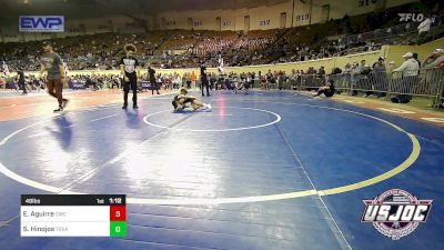 49 lbs Quarterfinal - Easton Aguirre, Cowboy Wrestling Club vs Socorro Hinojos, Texas Elite Wrestling