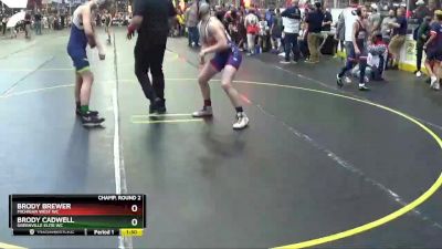 112 lbs Champ. Round 2 - Brody Brewer, Michigan West WC vs Brody Cadwell, Greenville Elite WC
