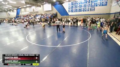 125 lbs Cons. Round 2 - Kashton Bird, Uintah Jr High Wrestling vs Hudson Kelly, Wasatch Wrestling Club