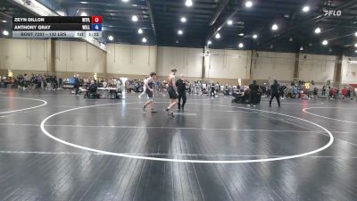 132 lbs Consolation - Zeyn Dillon, Well Trained vs Anthony Gray, Wellington Wrestling