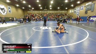 126 lbs Cons. Round 2 - Collin McLarty, Liberty (Bakersfield) vs Jayden Perez, Turlock