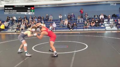174 lbs Champ. Round 2 - Noah Holman, Northern Colorado vs Kai Saito, Western Colorado University
