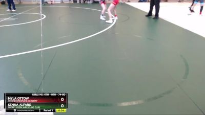 74-80 lbs Round 2 - Myla Ottow, Ascend Wrestling Academy vs Senna Alfaro, Cherry Creek Wrestling Club