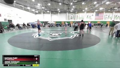 197 lbs Cons. Semi - Derek Badgley, Grand Valley State vs Nathan Fury, St. Cloud State