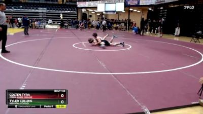 157 lbs Champ. Round 2 - Colten Tyra, Otero Junior College vs Tyler Collins, Nebraska-Kearney