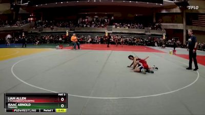 70 lbs Champ. Round 1 - Liam Allen, Z-M (Zumbrota/Mazeppa) vs Isaac Arnold, TMBWWG