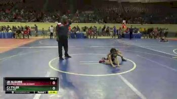 49 lbs 5th Place Match - JD Alguire, WolfPack Wrestling Academy vs CJ Tyler, Black Fox