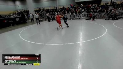 285 lbs 3rd Place Match - John Arellano, Lake Gibson High School Wrestling vs Roy Phelps, Beat The Streets Chicago-Midway