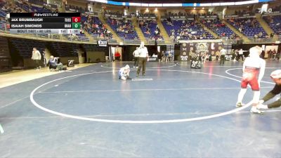 60 lbs Consy 1 - Jax Brumbaugh, Tussey Mountain vs Isaiah Simonds, Bradford