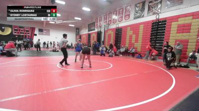 155 lbs Quarterfinal - Sydney Lostaunau, Bishop Amat vs Olivia Rodriguez, Centennial (Corona)