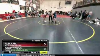 285 Boys 1st Place Match - Court Towns, Palmer Divide Wrestling, Inc. vs Alex Carl, Rocky Mountain High