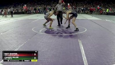 D2-138 lbs Champ. Round 1 - Camden Miller, Gull Lake HS vs Matt Shaffer, John Glenn HS (Bay City)