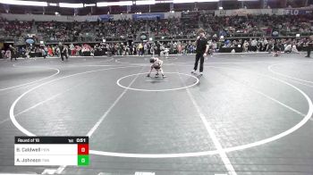 58 lbs Round Of 16 - Brooks Caldwell, Pioneer Grappling Academy vs Asher Johnson, Terminator Wrestling Academy