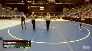 100 lbs Quarterfinal - Arianna Ortiz, Kansas City-Turner vs My`Riah Hopkins, Olathe South