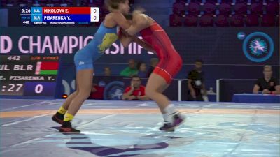 57 kg 1/8 Final - Evelina Nikolova, Bulgaria vs Yuliya Pisarenka, Belarus