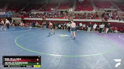 190 lbs Quarters & 1st Wb (16 Team) - Nicholas Dudzikowski, Comal Smithson Valley vs Roel De La Cruz, Amarillo Caprock