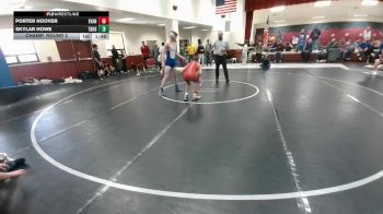 132 lbs Champ. Round 2 - Skylar Howe, Thunder Basin vs Porter Hoover, Evanston