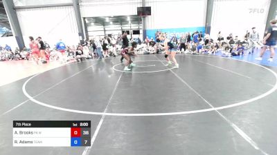 58 kg 7th Place - Alissa Brooks, PA West Black vs Reese Adams, Team NY