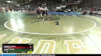 1 lbs Quarterfinal - Joseph Tynan, Lake Roosevelt vs Ryder Cruse, Rainier