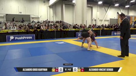 Alexander Vincent DeRiggi vs Alejandro Griss Kauffman 2025 World IBJJF Jiu-Jitsu No-Gi Championship