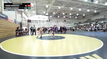 110 lbs Cons. Round 6 - Sabrina Downing, College Park vs Shiori Kawaguchi, Pittsburg Senior
