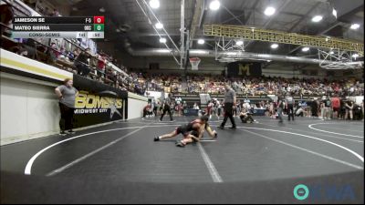 70-75 lbs Consolation - Jameson Se, F-5 Grappling vs Mateo Sierra, OKC Saints Wrestling