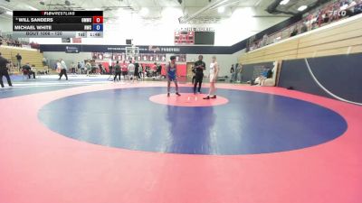 120 lbs Round 1 - Will Sanders, Open Mats Wrestling Club vs Michael White, Northman Wrestling Club