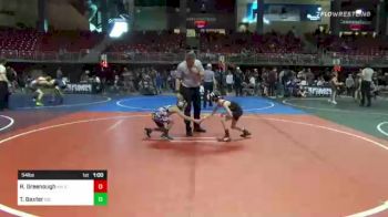 54 lbs Quarterfinal - Reed Greenough, Valentine WC vs Tanner Baxter, Ioc