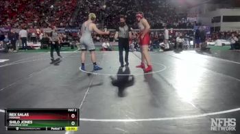 5A 285 lbs Semifinal - Shilo Jones, Mountain View vs Rex Salas, Madison