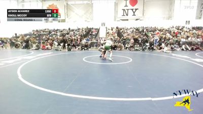 126 lbs Cons. Round 1 - Knoll McCoy, Marcellus Youth Wrestling vs Ayden Alvarez, Spencerport Jr Rangers Wrestling Club