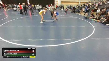 138 lbs Cons. Round 3 - Tharyn Hausler, OK vs Hagen Blanck, KS