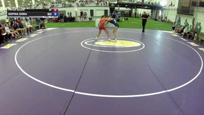 95 lbs Piper Eller, Utah vs Sophia Zubia, California Blue
