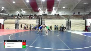 215 lbs Cons. Round 5 - Lane Hewig, Evansville North High School vs Elio Hernandez, North Harrison