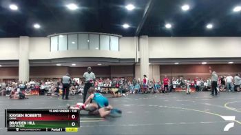 130 lbs Champ. Round 1 - Kaygen Roberts, CKWA vs Brayden Hill, Unattached