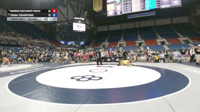 125 lbs Cons. Quarters - Hannah Naccarati-Cholo, Arizona vs Tiana Crawford, Texas