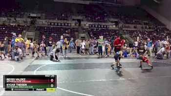 46-47 lbs Round 3 - Kyzar Theisen, Mat Burners Wrestling Club vs Reyes Valdez, Betterman Elite Wrestling