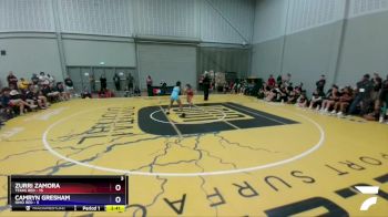 100 lbs Semis & 3rd Wb (16 Team) - Zurri Zamora, Texas Red vs Camryn Gresham, Ohio Red