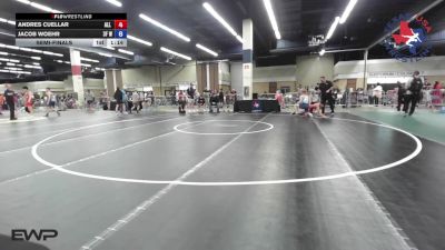 132 lbs Semifinal - Andres Cuellar, All American Wrestling Club vs Jacob Woehr, 3F Wrestling
