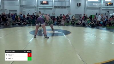 E-285 lbs Consi Of 8 #2 - Bradley Haver, MI vs Noah Iobe, MI